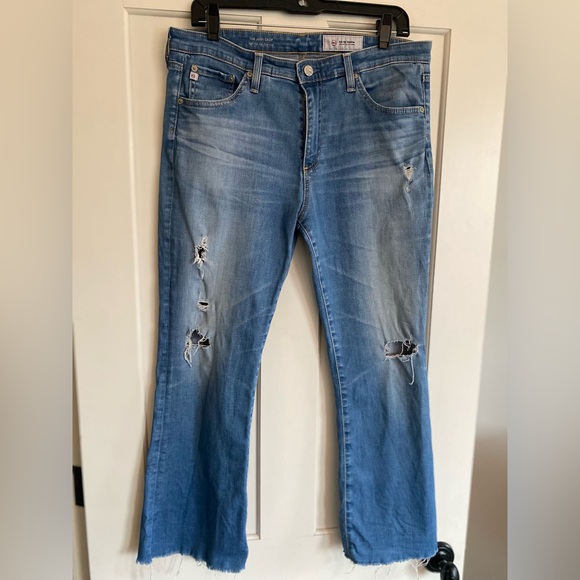 AG-ED (Adriano Goldschmied) The Jodi Crop Jeans Denim sz31 - Picture 2 of 11